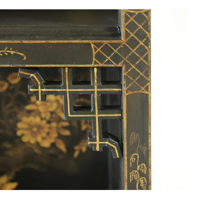Vintage Louis XVI Style Chinoiserie Display Case For Sale - Image 9 of 11