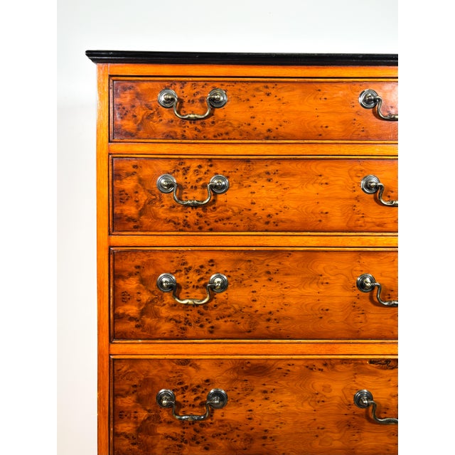French Vintage Louis XV Style Tall Dresser For Sale - Image 3 of 6