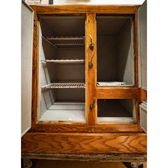 Antique Oak Ice Box For Sale - Image 13 of 16