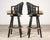 Late 20th Century Pair of McGuire Lacquered Rattan Cane Swivel Barstools For Sale - Image 5 of 18