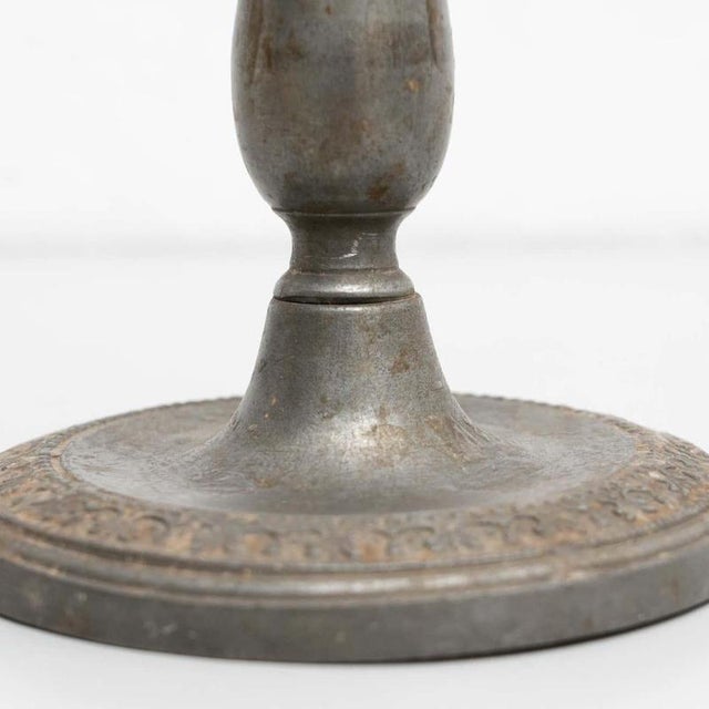 Metal Spanish Metal Candleholder, 1950s For Sale - Image 7 of 12
