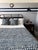 Contemporary King Mandir Navy Blue Cotton Quilt For Sale - Image 4 of 5