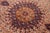 Textile 1960s Persian Mashad Handmade Beige Wool Rug With Rosette Motif For Sale - Image 7 of 9
