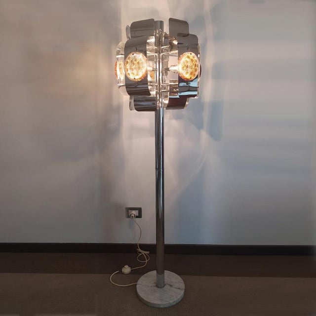 Floor Lamp by Toni Zuccheri for Mazzega, 1977 For Sale - Image 3 of 10