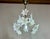 Art Deco 1980s Murano Style White Glass Flower Chandelier For Sale - Image 3 of 15