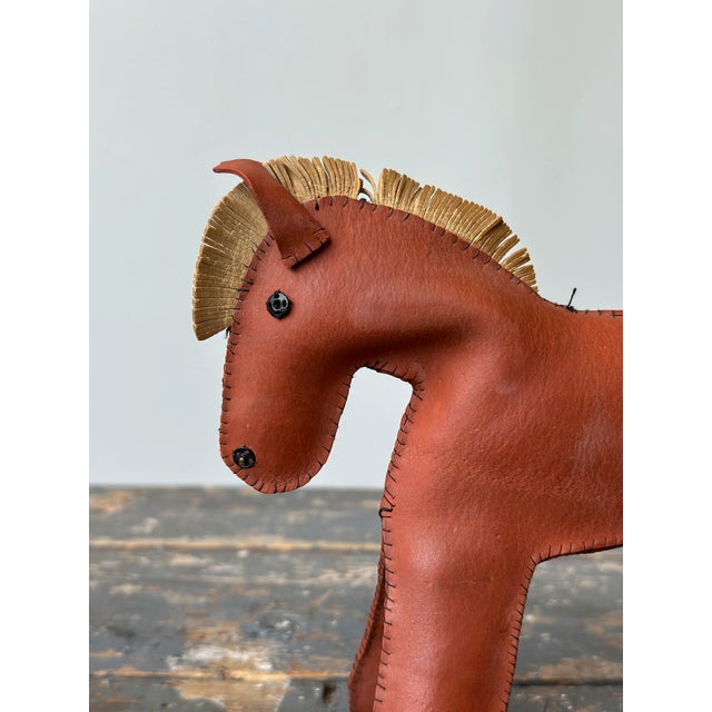 Vintage Folk Art Handmade Rubber Horse Soft Sculpture, Circa Mid-20th Century For Sale - Image 10 of 18