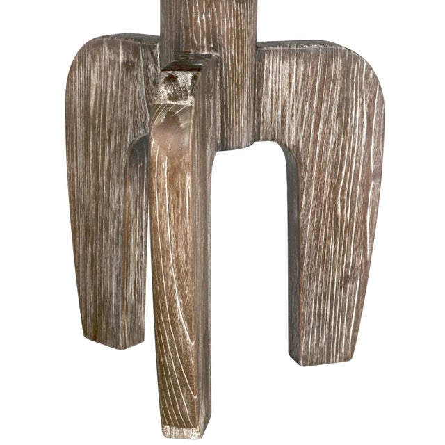 Noir NOIR New Shizue Small Side Table, Distressed Mindi For Sale - Image 4 of 4