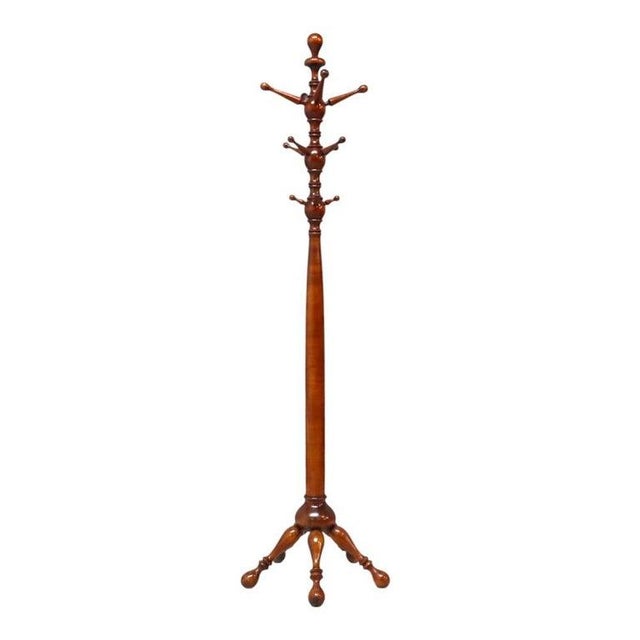 Arts & Crafts Mahogany Stick & Ball Quadruped Coat Rack C1920 For Sale - Image 3 of 9