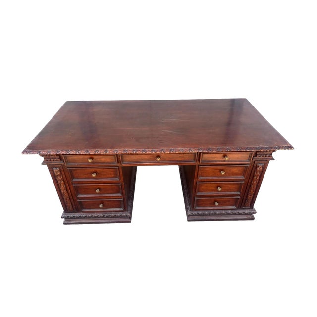 Antique Empire Style Walnut Countertop Desk, 1890s For Sale - Image 3 of 7