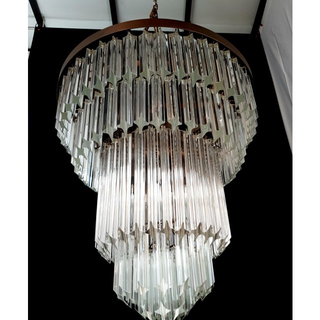 1970s Vintage Murano Glass Chandelier, 1970s For Sale - Image 5 of 9