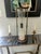 Brass Solid Brass and Glass Classic Hour Glass With Sphere Finials and Feet For Sale - Image 8 of 8