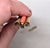 Metal Vintage 1960s Signed Napier Goldtone & Faux-Coral Beaded Bar Brooch For Sale - Image 7 of 7