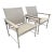 Giati Designs Aprio Collection Outdoor Arm Chairs, Pair For Sale