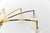 Mid-Century Modern Nine-Armed Brass and Glass Sputnik Lamp, 1950 For Sale - Image 9 of 13