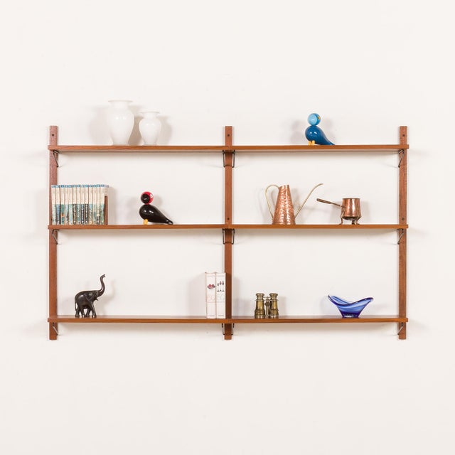 Mid-Century Modern Vintage Scandinavian Modular Shelving Unit, 1970s, Set of 6 For Sale - Image 3 of 10