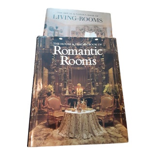 The House and Garden's Book Of"Romantic Rooms" and "Living Rooms" Books - Set of 2 For Sale
