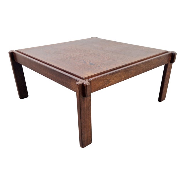 Vintage Minimalist Coffee Table from Wenge, 1970s For Sale