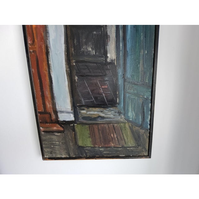 Stunning Oil painting on linen from Sweden dated 1953 by the listed artist Ulla Borgstrom (1918-1999). This quiet interior...