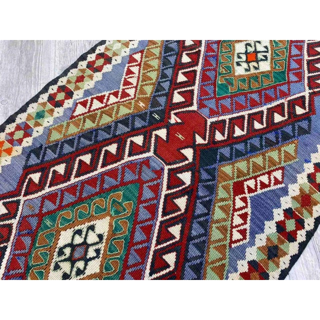 Vintage Anatolian Kilim Runner -34"x96" For Sale In Raleigh - Image 6 of 10