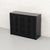 Belgian Brutalist cabinet from the 1970s, made in black-stained wood with a warm oak interior. The front is composed of...