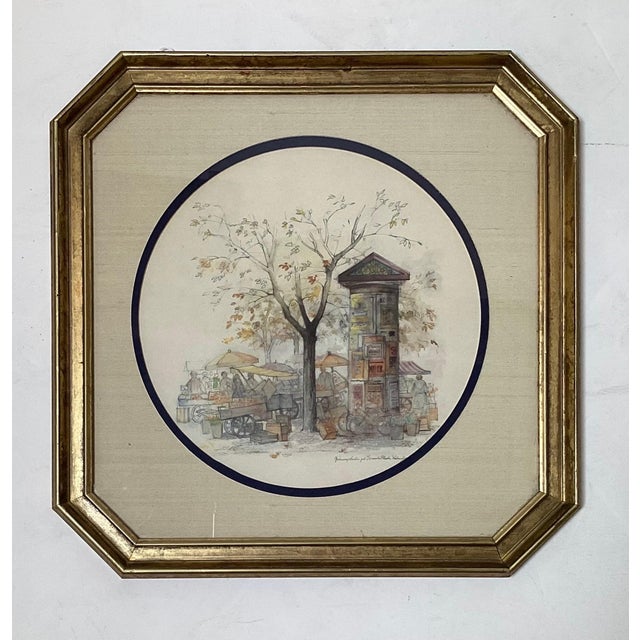 A Pair of Framed Watercolors Norway, Mid 20th Century For Sale - Image 4 of 11