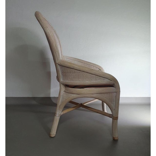 Pencil Reed Dining Table and Chairs, Set of 4 For Sale - Image 10 of 18