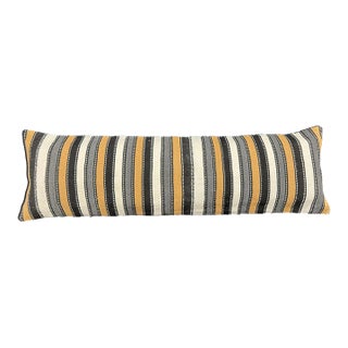 Turkish Hemp Pillow Cushion Natural Beige Brown Cushion Cover 14x45 For Sale