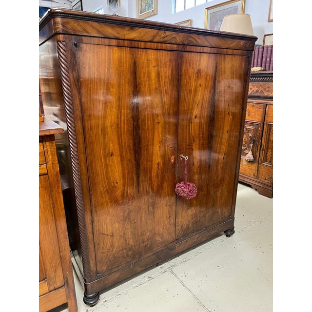 Vintage Wardrobe in Wood, 1950s For Sale - Image 12 of 16