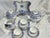 Ceramic Antique Austrian Porcelain 10 Pc Tea Set Cobalt Blue and Gold, Fischer & Mieg Pirkenhammer For Sale - Image 7 of 12