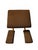 Excellent condition for age and use. Warm beech wood and original brown wool upholstery. The seat gently tilts the pelvis...