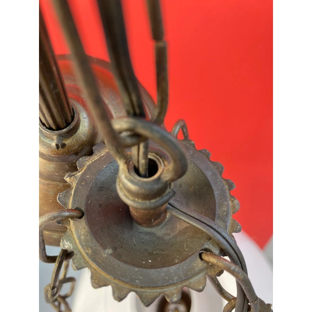 Rare Antique Chandelier From Calvados Normandie (France). For Sale - Image 10 of 13