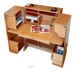 Vintage Bauhaus Fusion Secretaire Desk from Multifunctional Workstation, 1950s