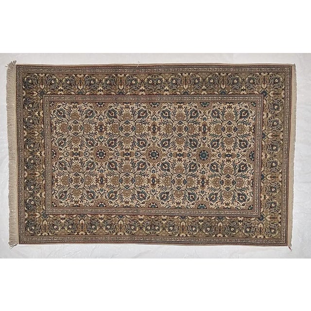 Textile 1970s Vintage Persian Kashan Rug For Sale - Image 7 of 7