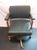Vintage Sedus office chair. German-made from the 1950s. Steel frame, varnished solid wood armrests, seat, backrest, and...