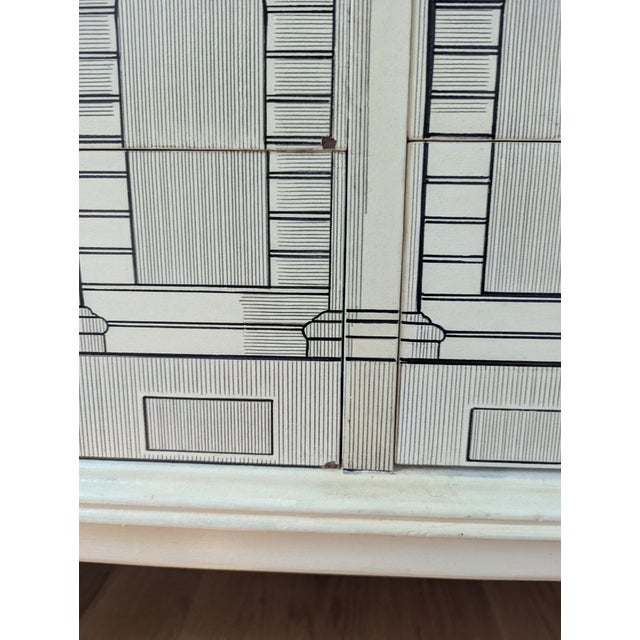 Mid 20th Century Italian Architectural Dresser in the Style of Fornasetti For Sale - Image 13 of 18