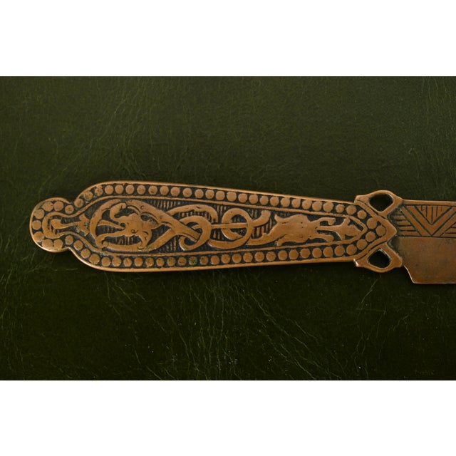 Marshall Field & Co. Antique Viking Bronze Letter Opener, Circa 1910 For Sale In South Bend - Image 6 of 9