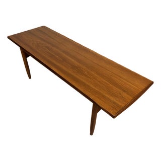 Vintage Danish Modern Teak Coffee Table For Sale