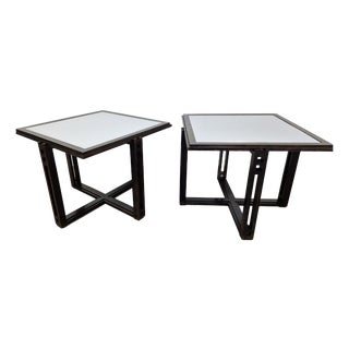 Vintage Galaxy Side Tables by Umberto Asnago for Giorgetti, 1980s, Set of 2 For Sale