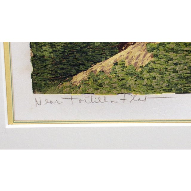 Gordon Mortensen "Near Tortilla Flat" Hand Signed LTD Edition Woodcut Art For Sale In Denver - Image 6 of 6