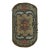 Antique Hooked Rug With Floral Medallion & Scrollwork Design - Rug & Kilim For Sale