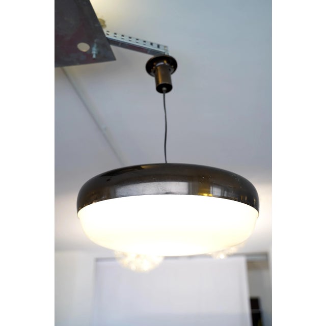 Mid-Century Modern Italian UFO Pendant Lamp from Stilnovo, 1950s For Sale - Image 6 of 11