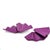 Jar Purple Aluminum Fan Earrings, A Pair For Sale - Image 4 of 5