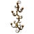 French Six Lights Sconce in Iron with Golden Leaves, 1890s For Sale - Image 10 of 10