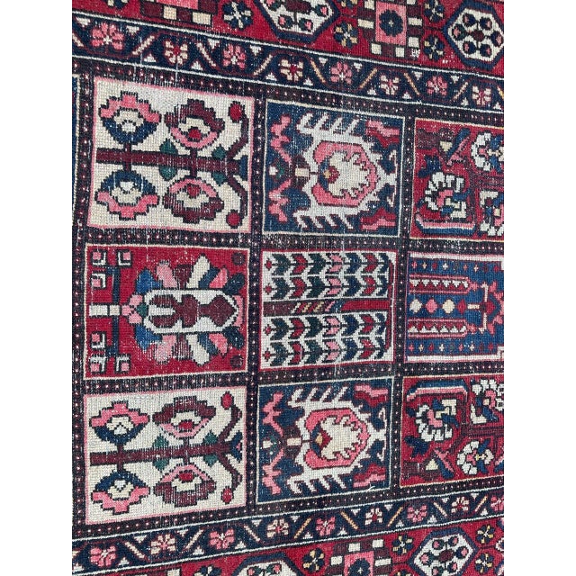 Textile Vintage Distressed Bakhtiar Rug, 1950s For Sale - Image 7 of 18