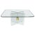 All Glass Dining Table With Brass Plated Connector Attributed to the Pace Collection For Sale - Image 13 of 13