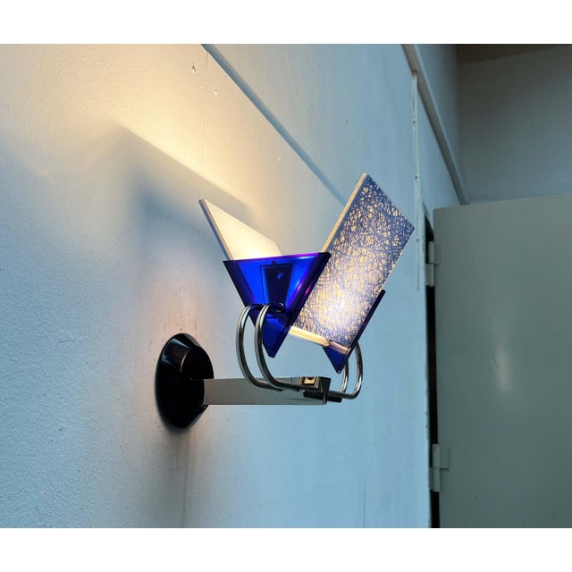 Postmodern Italian Model Murana Sconce by Perry A. King and S. Miranda for Arteluce, 1980s For Sale - Image 12 of 18