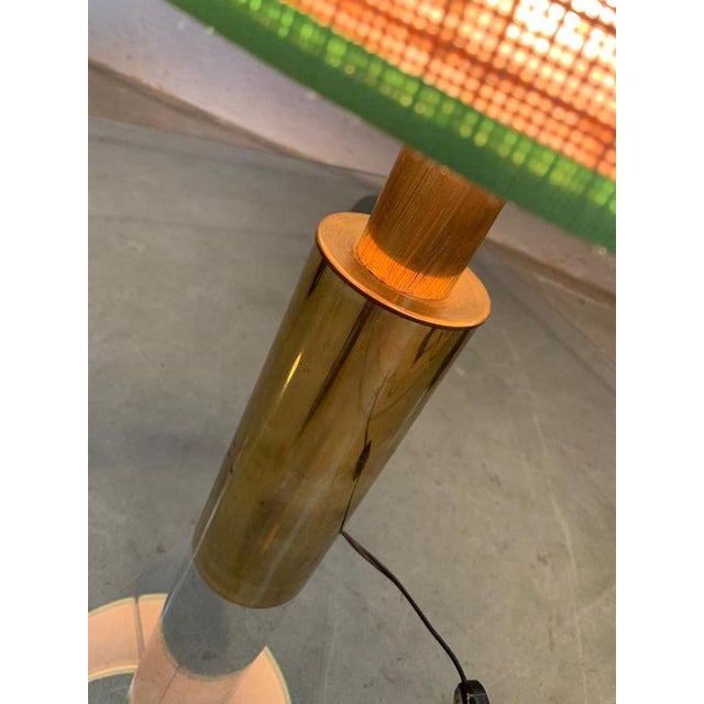 Table Lamps with Brass Structure and Straw Lampshades, 1970, Set of 2 For Sale - Image 18 of 18