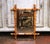 Early 20th Century Mid-Century French Faux Bamboo Wood Wall Mirror With Warm Patina For Sale - Image 5 of 6