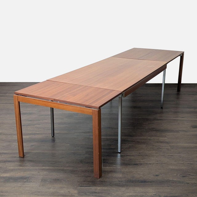 Calligaris Dining Set With Extendable Table and 8 Red Chairs For Sale - Image 9 of 15