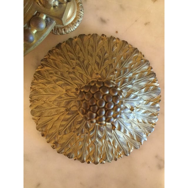 Pair of French 19th Century Louis XVI White Carrara Marble and Ormolu Cassollettes For Sale In West Palm - Image 6 of 10